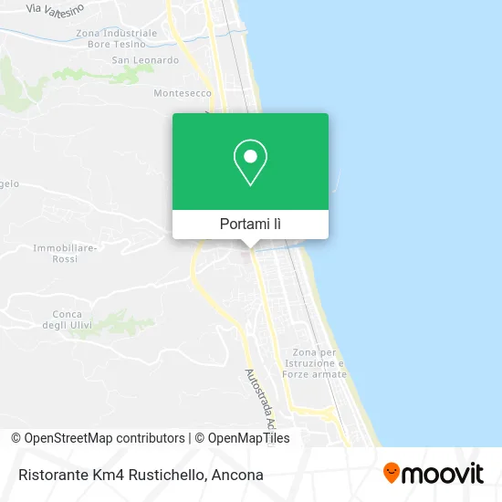 Mappa Ristorante Km4 Rustichello
