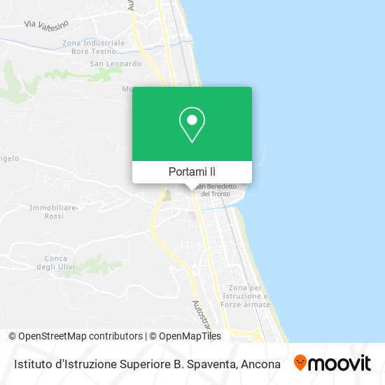 Mappa Istituto d'Istruzione Superiore B. Spaventa