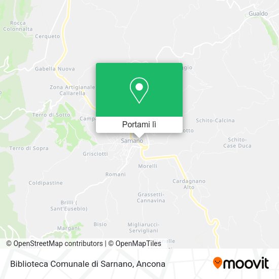 Mappa Biblioteca Comunale di Sarnano