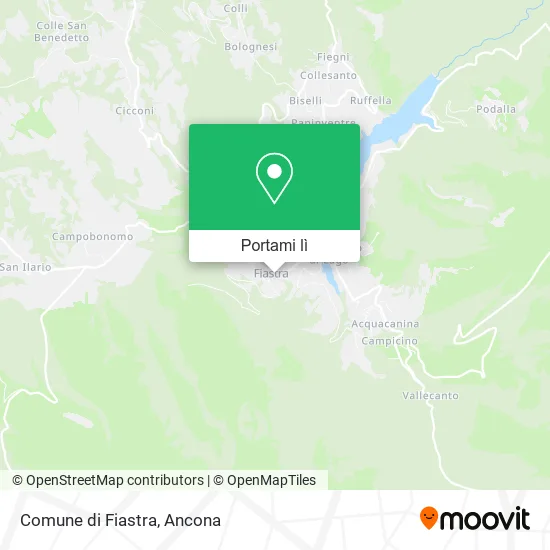 Mappa Comune di Fiastra