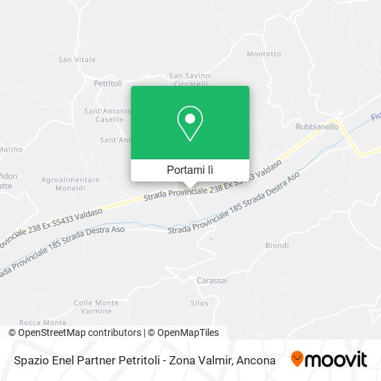 Mappa Spazio Enel Partner Petritoli - Zona Valmir