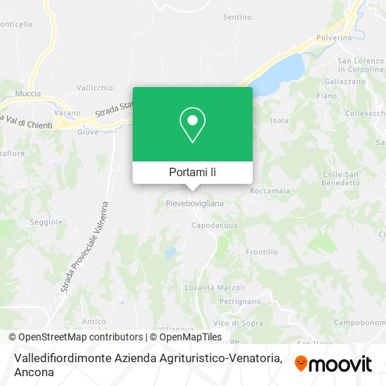 Mappa Valledifiordimonte Azienda Agrituristico-Venatoria