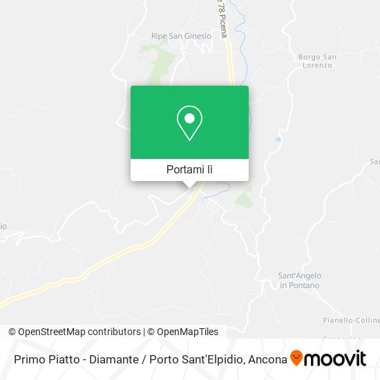 Mappa Primo Piatto - Diamante / Porto Sant'Elpidio