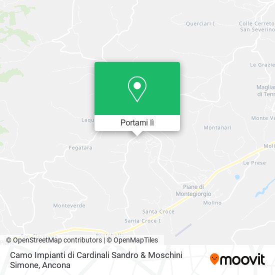 Mappa Camo Impianti di Cardinali Sandro & Moschini Simone