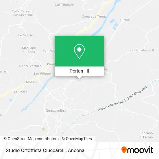 Mappa Studio Ortottista Ciuccarelli
