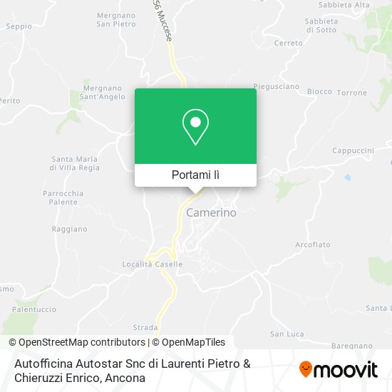Mappa Autofficina Autostar Snc di Laurenti Pietro & Chieruzzi Enrico