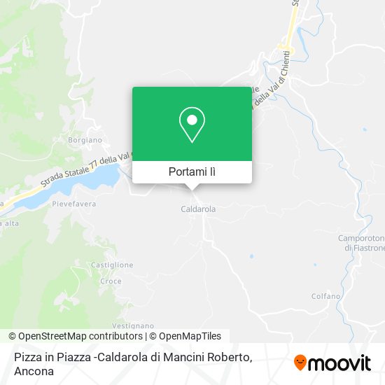 Mappa Pizza in Piazza -Caldarola di Mancini Roberto