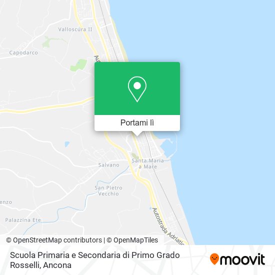 Mappa Scuola Primaria e Secondaria di Primo Grado Rosselli