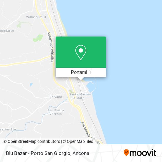 Mappa Blu Bazar - Porto San Giorgio