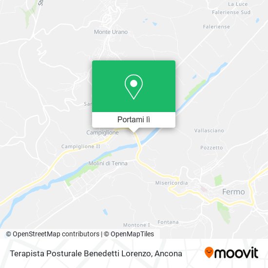 Mappa Terapista Posturale Benedetti Lorenzo