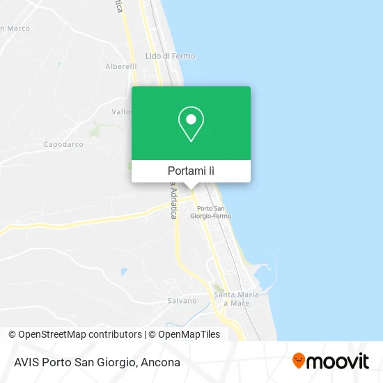 Mappa AVIS Porto San Giorgio