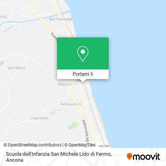 Mappa Scuola dell'Infanzia San Michele Lido di Fermo