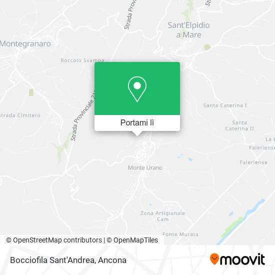 Mappa Bocciofila Sant'Andrea