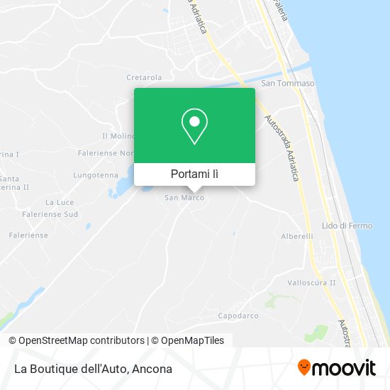 Mappa La Boutique dell'Auto