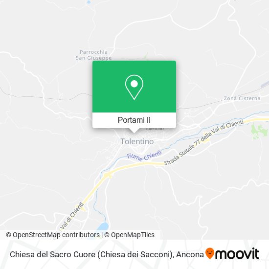 Mappa Chiesa del Sacro Cuore (Chiesa dei Sacconi)