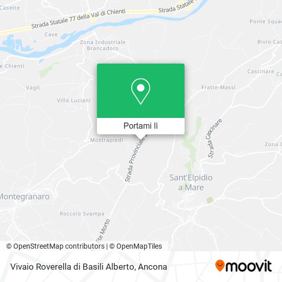 Mappa Vivaio Roverella di Basili Alberto