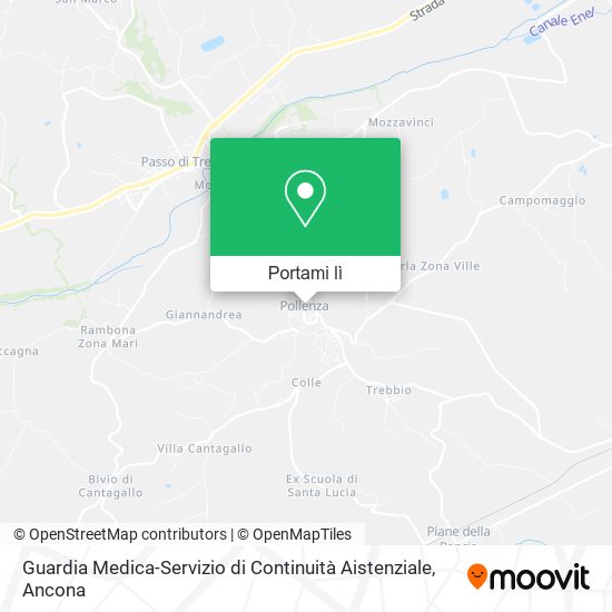 Mappa Guardia Medica-Servizio di Continuità Aistenziale