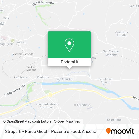 Mappa Strapark - Parco Giochi, Pizzeria e Food