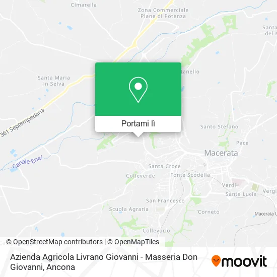 Mappa Azienda Agricola Livrano Giovanni - Masseria Don Giovanni