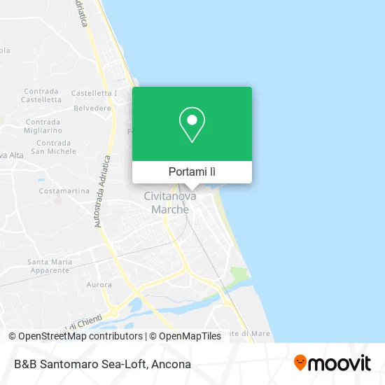 Mappa B&B Santomaro Sea-Loft