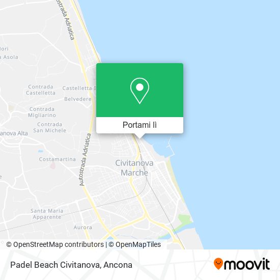 Mappa Padel Beach Civitanova