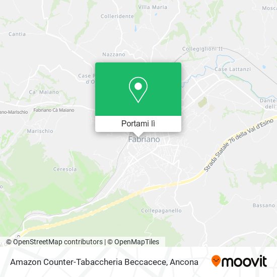 Mappa Amazon Counter-Tabaccheria Beccacece