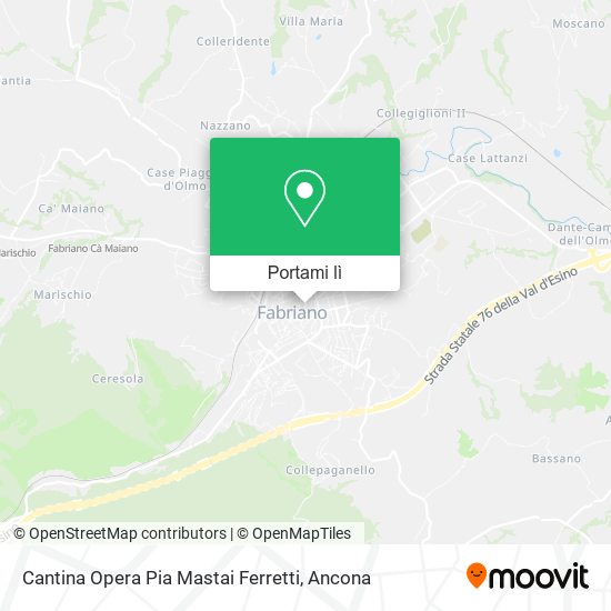 Mappa Cantina Opera Pia Mastai Ferretti