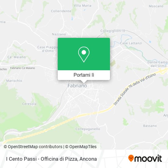 Mappa I Cento Passi - Officina di Pizza