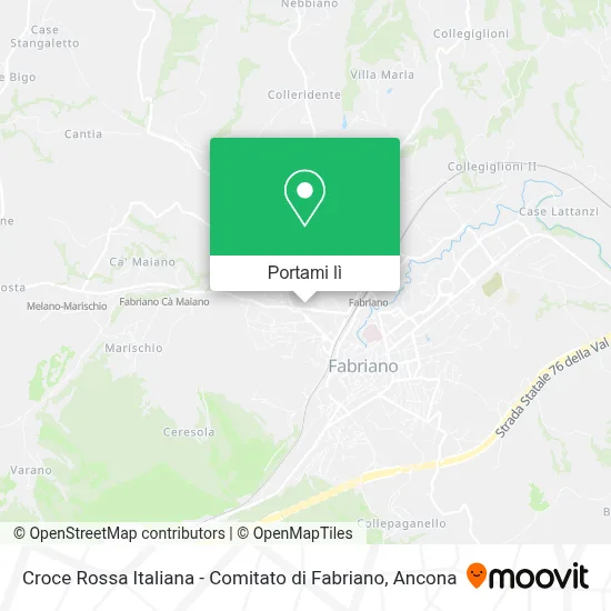 Mappa Croce Rossa Italiana - Comitato di Fabriano