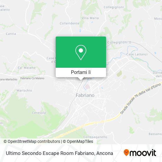 Mappa Ultimo Secondo Escape Room Fabriano
