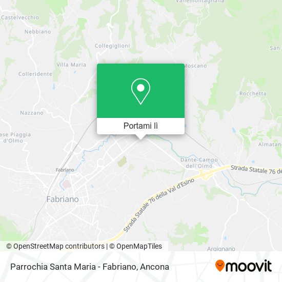 Mappa Parrochia Santa Maria - Fabriano