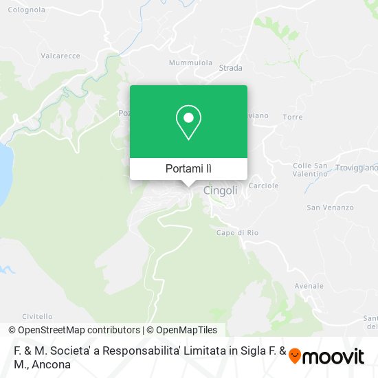 Mappa F. & M. Societa' a Responsabilita' Limitata in Sigla F. & M.