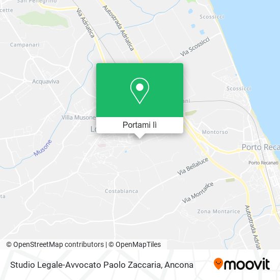 Mappa Studio Legale-Avvocato Paolo Zaccaria