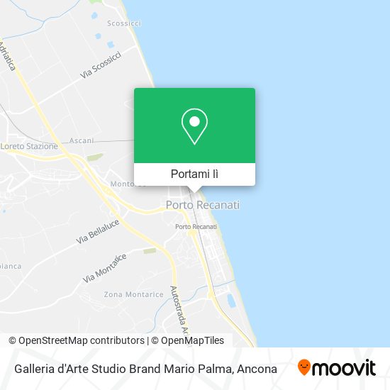 Mappa Galleria d'Arte Studio Brand Mario Palma