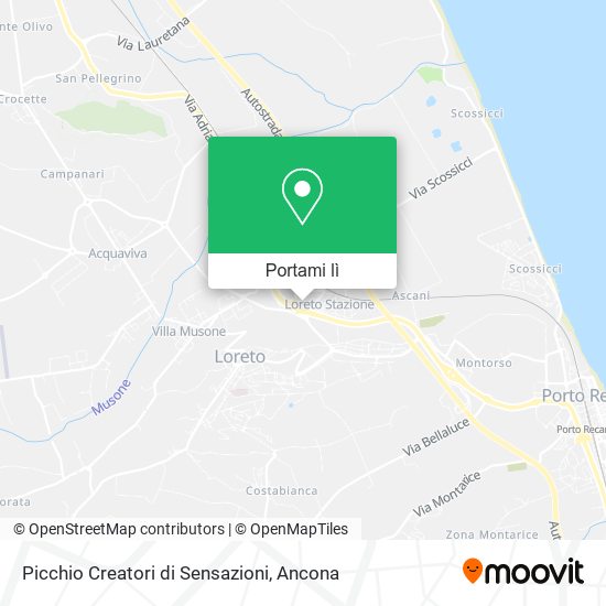 Mappa Picchio Creatori di Sensazioni