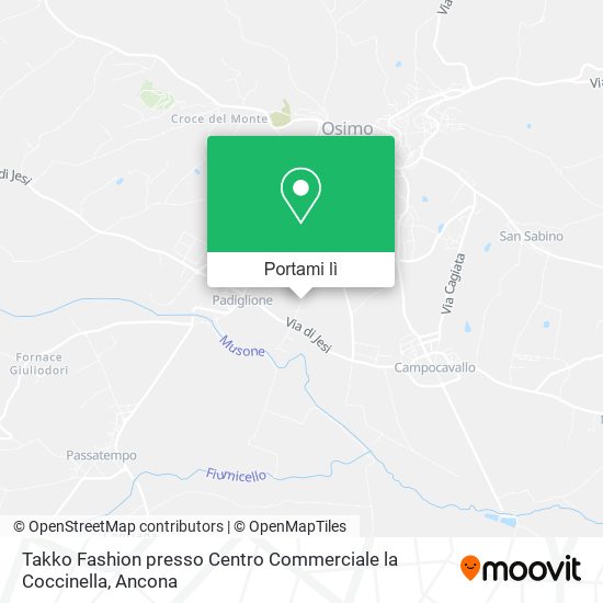 Mappa Takko Fashion presso Centro Commerciale la Coccinella