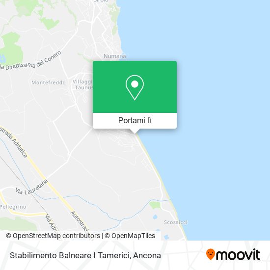 Mappa Stabilimento Balneare I Tamerici