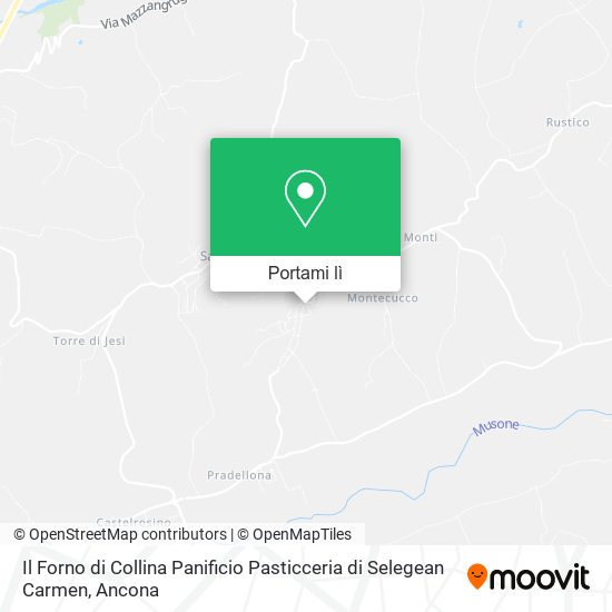 Mappa Il Forno di Collina Panificio Pasticceria di Selegean Carmen