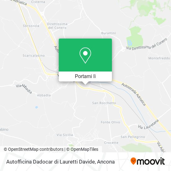Mappa Autofficina Dadocar di Lauretti Davide