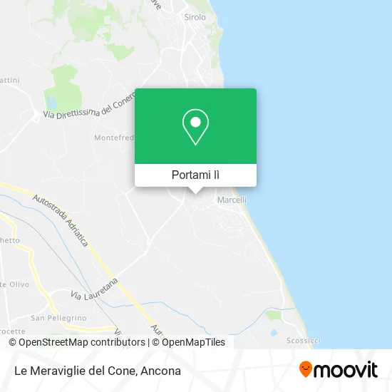 Mappa Le Meraviglie del Cone