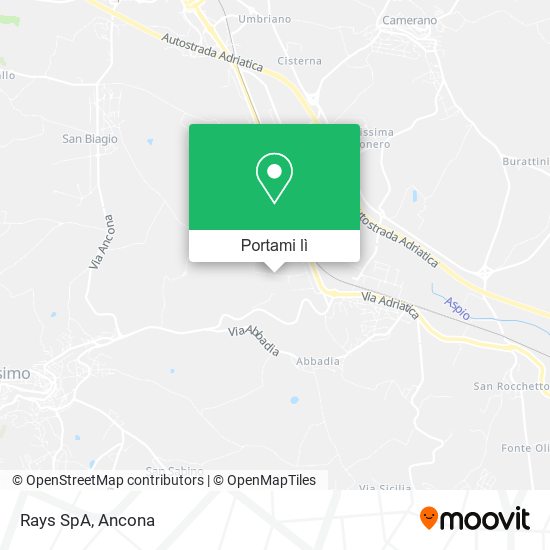 Mappa Rays SpA