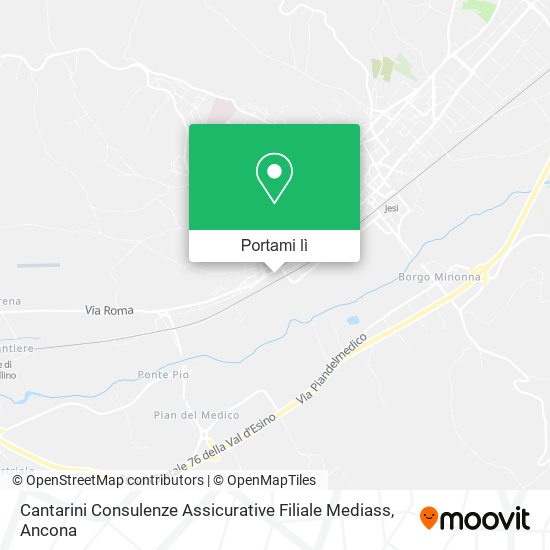 Mappa Cantarini Consulenze Assicurative Filiale Mediass