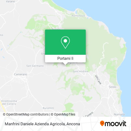 Mappa Manfrini Daniele Azienda Agricola