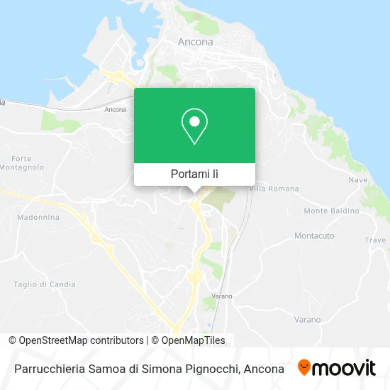 Mappa Parrucchieria Samoa di Simona Pignocchi