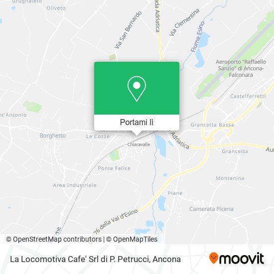 Mappa La Locomotiva Cafe' Srl di P. Petrucci