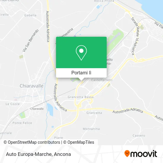 Mappa Auto Europa-Marche