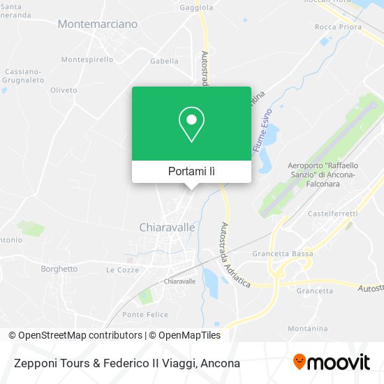 Mappa Zepponi Tours & Federico II Viaggi