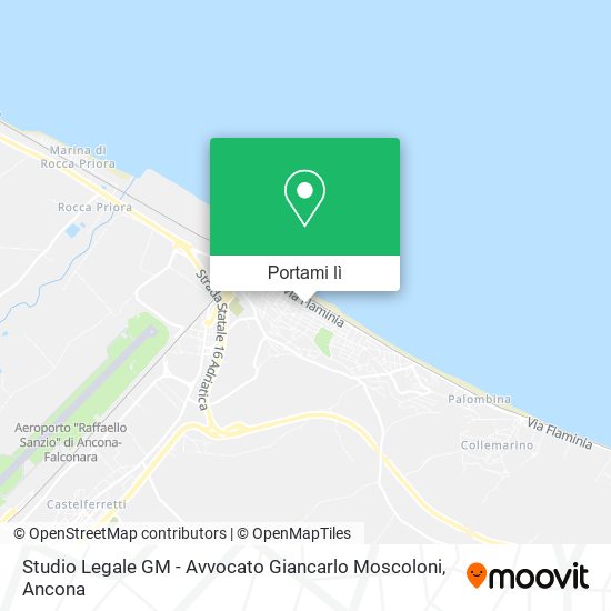 Mappa Studio Legale GM - Avvocato Giancarlo Moscoloni