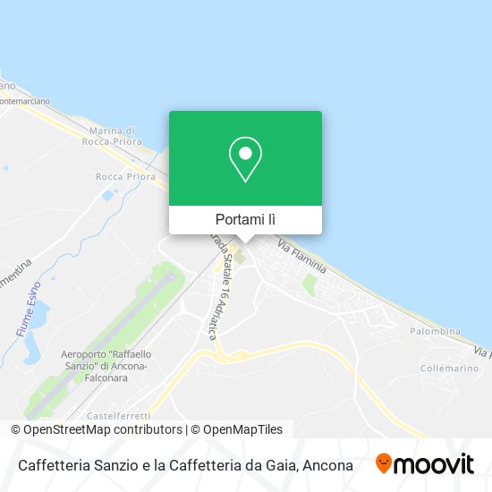 Mappa Caffetteria Sanzio e la Caffetteria da Gaia