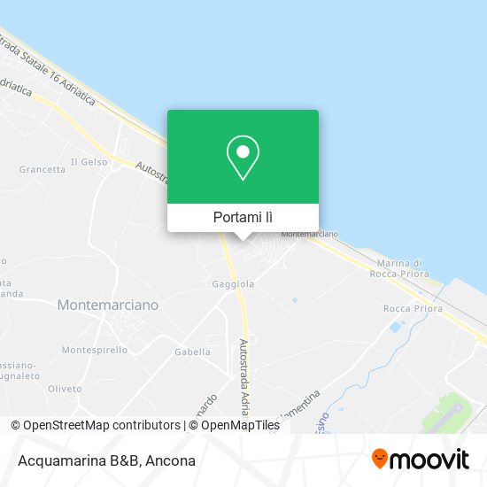 Mappa Acquamarina B&B